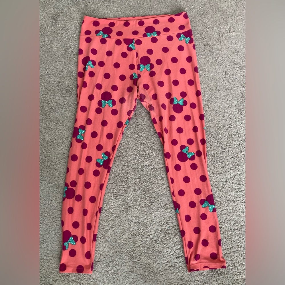 4/$25 LuLaRoe Tall and Curvy Minnie Mouse Leggings